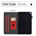 thumbnail image 2 of Dteck Wallet Case For Samsung Galaxy Tab A 10.1 SM-T510 (2019 Released) 10.1 inches,Magnetic Folio Retro Leather Card Holder Cover Kickstand Shockproof Protective,Red, 2 of 6
