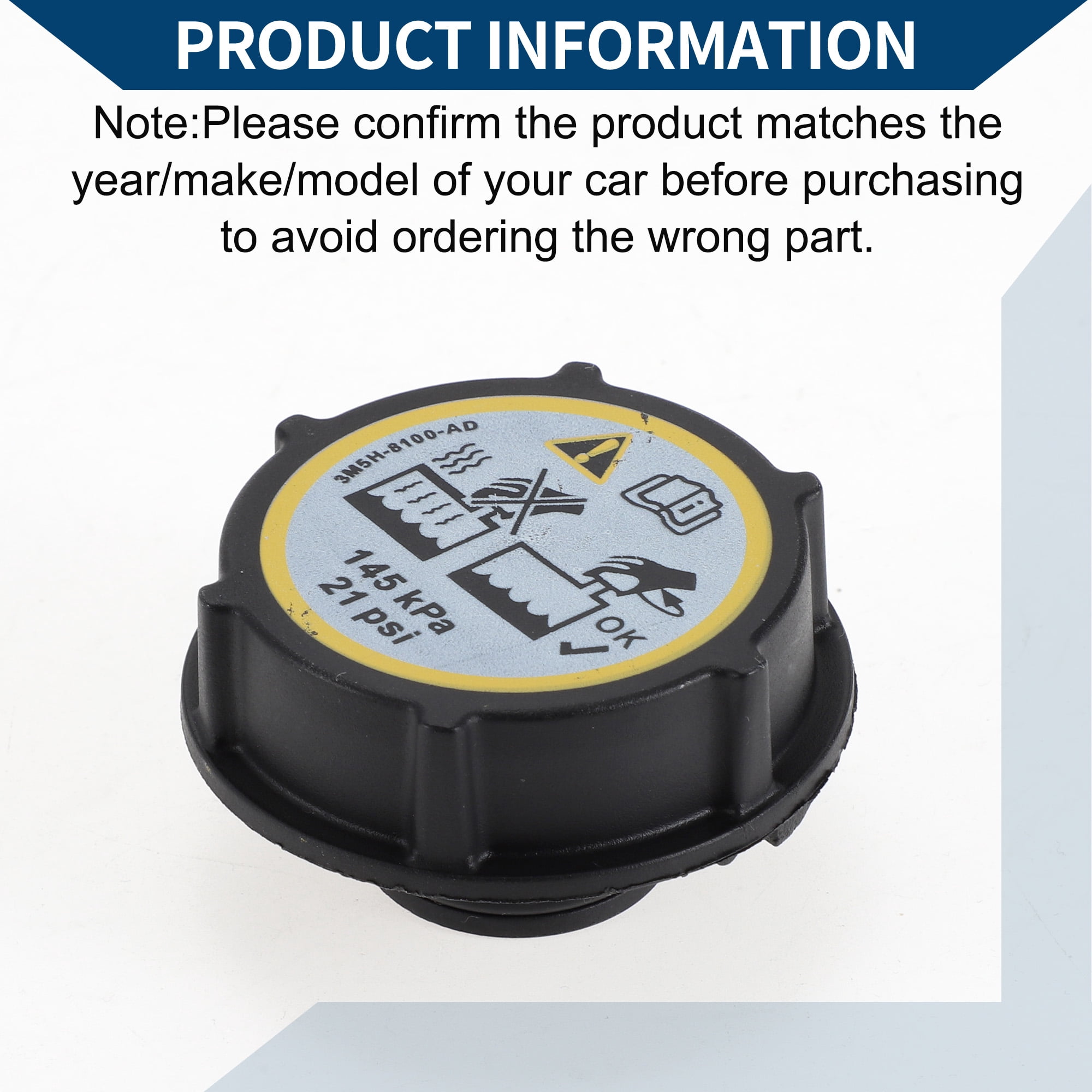 Unique Bargains Coolant Cap for Ford F150 V6 V8