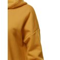 thumbnail image 5 of A2Y Women's Relax Fit Long Sleeve Kangaroo Pockets Hoodie Sweatshirts Ash Mustard M, 5 of 6