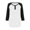 Black #1, variant on Bovemsi Women's Long Sleeve Tops Imitation Cotton Casual Contrast V Neck Rappers And Three Quarter T Shirt Long Sleeve Blouse