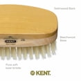 thumbnail image 5 of Kent MS23D Finest Men's Military Style Hair Brush - Satin and Beechwood Travel Size Base, Soft Pure White Natural Boar Bristle Ideal for Fine or Thinning Hair and Sensitive Scalps, 5 of 6
