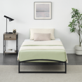thumbnail image 3 of Low Bed Frame, Heavy Duty Metal Platform Bed Frame with Arch Design, Steel Slats Support, Easy Assembly, No Box Spring Needed, 3 of 7