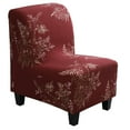 thumbnail image 1 of Armless Accent Chair Cover, Stretch Jacquard Chair Slipcover Soft Slipper Chair Covers Furniture Protector Covers for Living Dining Room Hotel Reception Chair, 1 of 5