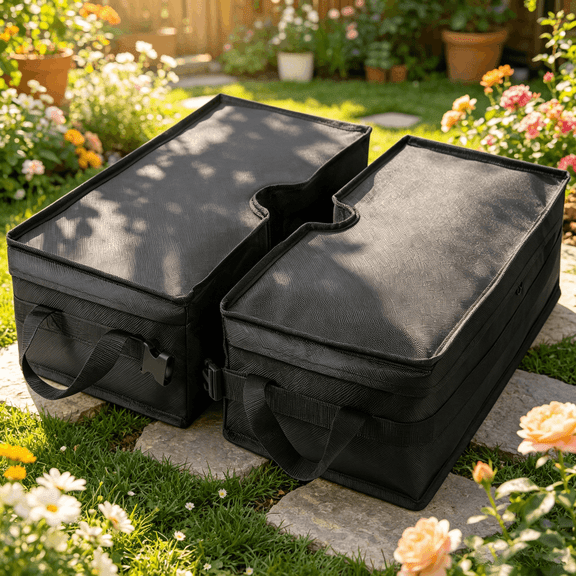 18.5" Square Umbrella Base Weight Bag; 90 LBS Sand Bags for Weight for Cantilever, Outdoor Patio Stands, Garden, Trampoline Accessories. (Combinable)
