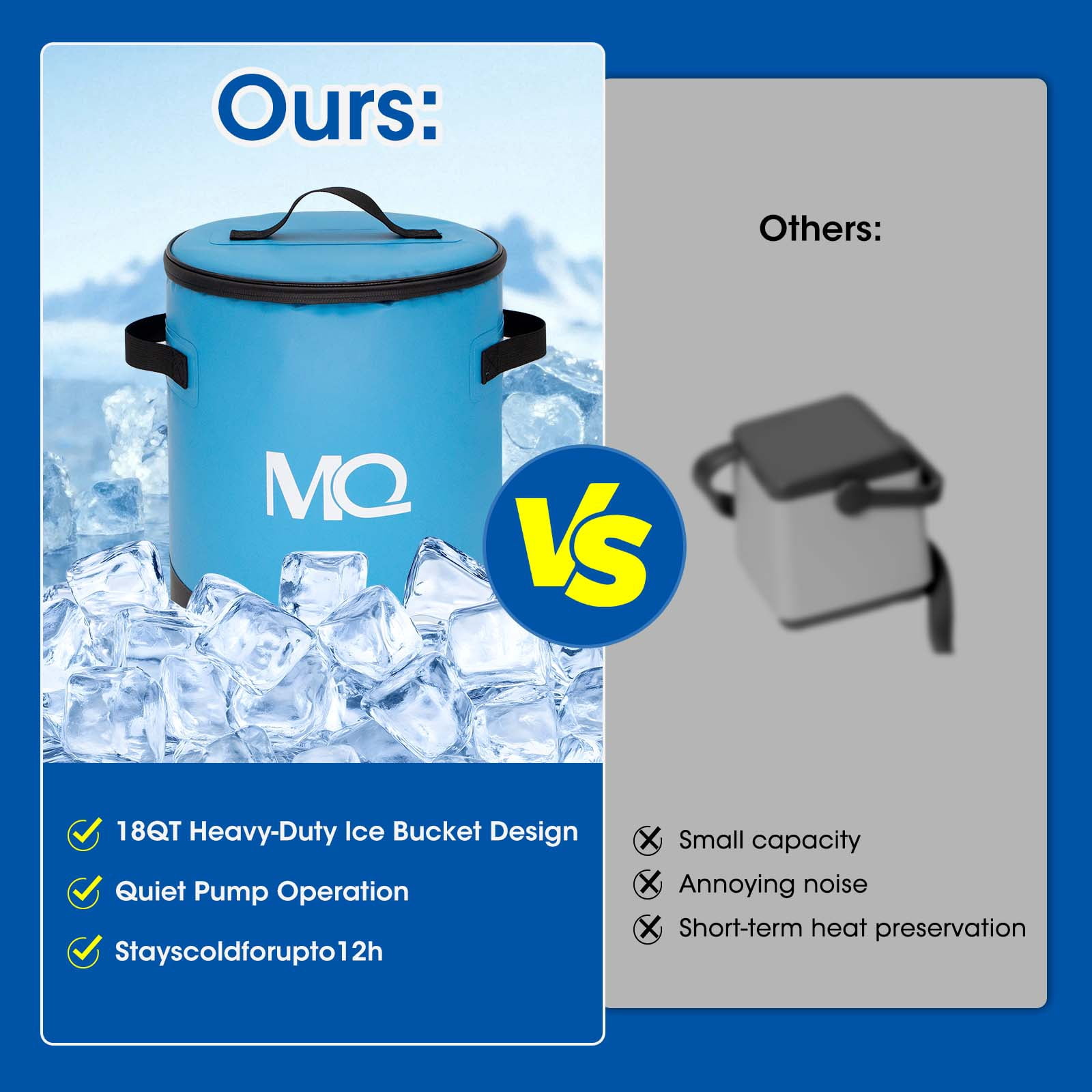 Ice Machine for Knee After Surgery Cold Therapy Machine for Sports Injuries Sprains Reduce Swelling with Digital Timer Quiet Pump