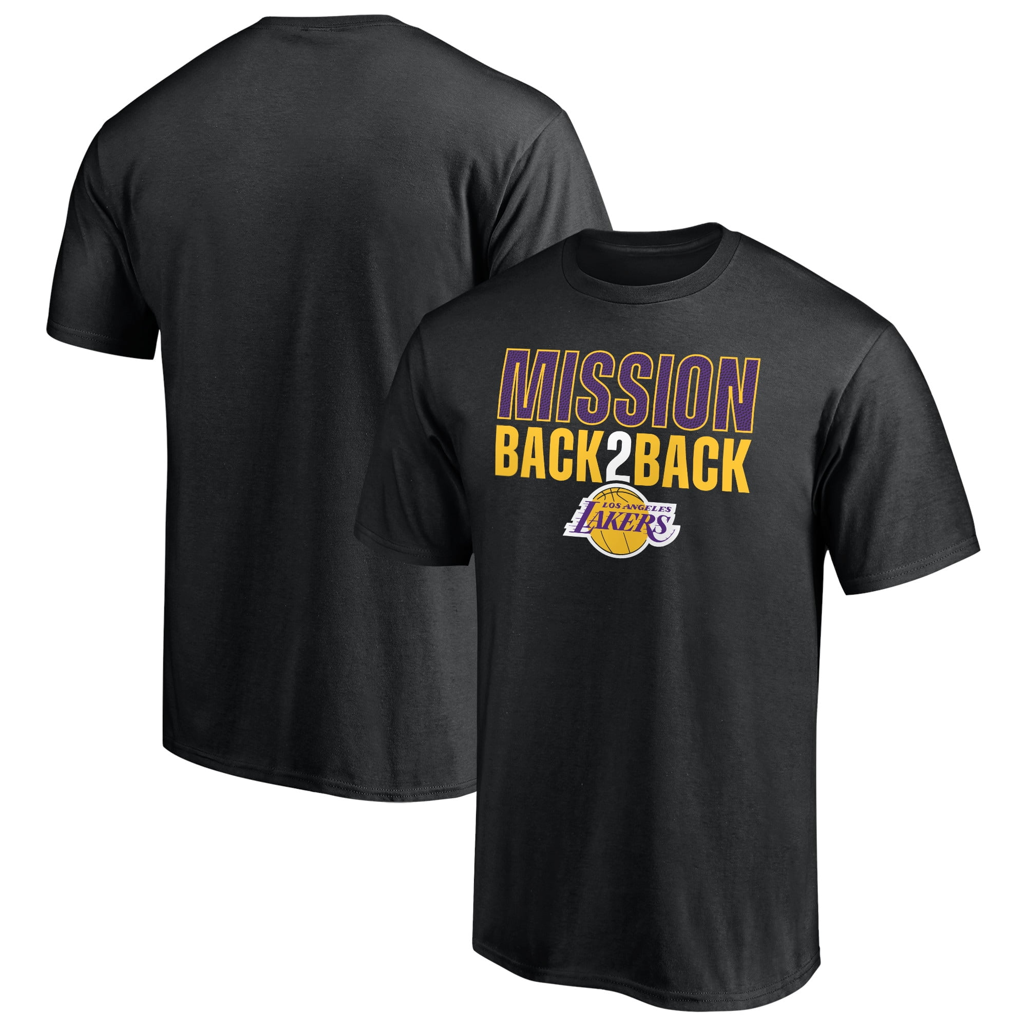 Los Angeles Lakers Fanatics Branded Mission Back 2 Back T Shirt Black Walmart Com Walmart Com Los Angeles Lakers Fanatics Branded Mission Back 2 Back T Shirt Black Walmart Com Walmart Com