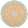 thumbnail image 2 of SAFAVIEH Braided Carina Bordered Reversible Area Rug, Sage/Gold, 6' x 6' Round, 2 of 11