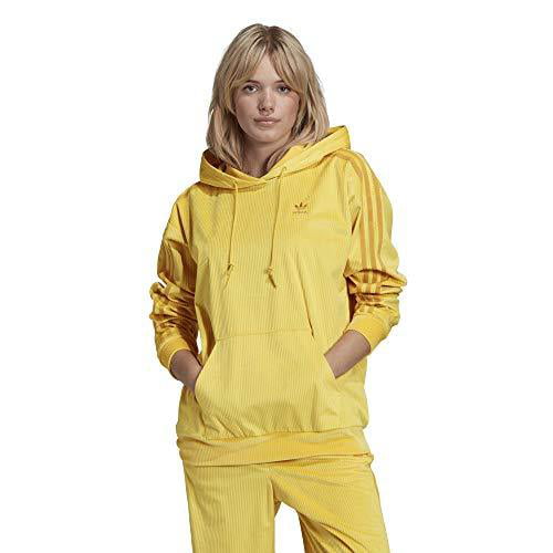 Alligevel Rettsmedicin Løsne Adidas Women's Velvet Corduroy Hoodie, Corn Yellow - Walmart.com