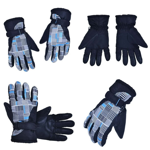Guantes de invierno para esquí de montaña, deportes de ciclismo, cálidos,  guantes de esquí, ciclismo de montaña, agarre térmico aislante, tejido