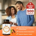 thumbnail image 3 of Vitamin World Papaya Enzymes Chewable 500 Tablets - Papain, Amylase & Protease for Digestion & Nutrient Absorption, Papaya Flavor, Gluten Free, 3 of 7