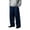 Navy, variant on Lmnyox Wide Leg Pants for Men Baggy Plain Drawstring Sweatpants Elastic Waist Outdoor Trousers with Pockets