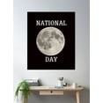 thumbnail image 2 of Bloom Theory National Moon Day Poster Wall Art, Modern Wall Decor, 16x24 UNFRAMED, 2 of 3