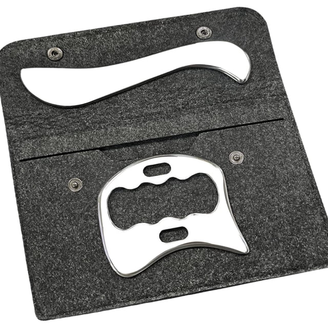 Herramienta de masaje FeelFree Sport de acero inoxidable Gua Sha Rasping