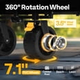 thumbnail image 4 of Carrito Utilitario Plegable VIVOHOME 122 cm Capacidad de 200 kg, 4 of 7