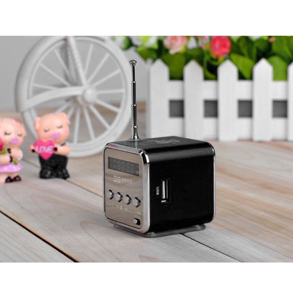Portable Micro SD TF USB Mini Stereo Bass Speaker Music Player FM Radio PC HP 