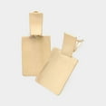 thumbnail image 2 of Clip on 1 3/4" matte gold double square dangle earrings, 2 of 4