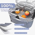 thumbnail image 3 of Tirrinia Picnic Basket - Insulated Cooler, Foldable Picnic Basket with Utensil Carrier, Lightweight Leakproof Portable Basket Set, 3 of 7