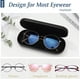 thumbnail image 4 of Estuche rígido para gafas, caja para gafas de sol de cuero PU, estuche para gafas florales, estuche protector para hombres, mujeres y niños JM, 4 of 5