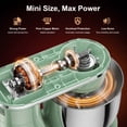 thumbnail image 3 of Honinst Stand Mixer, 4 QT 10+P Speeds with Tilt-Head Electric Mixer, 3-In-1 Kitchen Mixer with Dough Hook, Whisk, Beater, Bowl for Baking, Cake and Most Home Cooks, 3 of 8