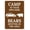 Warning Sign 1, variant on Campfire Rules Sign 8"x12" - Attended Fire & Water Required Warning, Home Business Street Wall Safety Caution Custom Decor, Outdoor Fire Rules