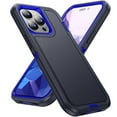 thumbnail image 2 of For iPhone 15 Pro 6.1inch Shockproof Rugged Full Body Protection Heavy Duty Dust/Drop Proof 3-Layer Cover Case​,Blue,For iPhone 15 Pro, 2 of 8