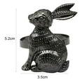 thumbnail image 5 of 6PCS Bunny Napkin Rings Easter Napkin Rings Holders Napkin Buckle Metal Serviette Ring Holders for Christmas Holiday Table Party Decoration, 5 of 8