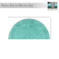 thumbnail image 3 of HOME WEAVERS Waterford Bathroom Rug 100% Cotton Tufted U Shape Slice Rug, Soft & Absorbent Bath Rugs, Non-Slip Bath Rug, Machine Wash Dry, bath Rugs for Bathroom, 17"x30" Slice Rug, Turquoise, 3 of 4