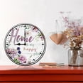 thumbnail image 6 of Farmhouse Wooden Wall Clock - 10 Inch Home Is My Happy Place Battery Operated Silent Non Ticking Vintage Rustic Distressed Wood Clock Home Decor for Kitchen, Living Room, Bedroom, Office, 6 of 8