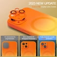 thumbnail image 5 of Ancove Magnetic Case for iPhone 13 Pro,[Compatible with Mag Safe],Cute Shockproof [Camera Lens Protector] Gradient Color Soft Liquid Silicone Case for iPhone 13 Pro,Orange+Yellow, 5 of 7