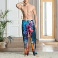 thumbnail image 2 of Honiee Modern Art Red And Blue Colors for men - a sleek fusion of Straight Pajama Pants, versatile Lounge Pants, and cozy Sleepwear, all rolled into one-XX-Large, 2 of 6