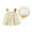 Jaune, variante sur Robe d'Été pour Tout-Petite Fille, Robe d'Été pour Bébé Fille, Couleur Unie Imprimée, Robe à Bretelles avec Chapeau