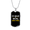 Military Chain (Gold), variant on Musician Necklace Song Lyrics Brain Dog Tag Necklace Stainless Steel 24" Chain Silver Tone or Gold Tone