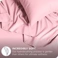 thumbnail image 2 of Juego de Sábanas de Microfibra Ivy Union 4 Piezas Transpirable Bolsillo Profundo Tamaño Queen Rosa Claro, 2 of 6