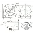 thumbnail image 3 of yeacher White PP RV Water Inlet with Quick Connector, Built-in Check Valve, 117mm Size, 20.2mm Pipe Diameter, Easy Installation, 3 of 6