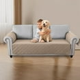 thumbnail image 6 of TOPCHANCES 1/2/3 Seater Waterproof Couch Cover Non-Slip Sofa Slipcover Furniture Protector with Side Pocket for Pets Dogs Children Living Room, Khaki, 6 of 8