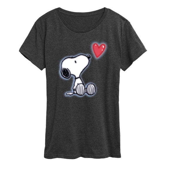 Peanuts - Snoopy Heart - Women's Short Sleeve Graphic T-Shirt