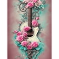 thumbnail image 1 of Diamond Painting 5D DIY Full Round Drill Kit Rose Guitar Home Decor (NH3085) Hugtrwg Para estrenar, 1 of 9