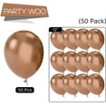 thumbnail image 5 of Metallic Copper Balloons 50 pcs 12 Inch Chrome Copper Fall Brown Balloons for Graduation Baby Shower Gender Reveal Engagement New Year Thanksgiving Birthday Party Decorations Copper-G115, 5 of 11