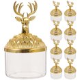 thumbnail image 1 of CIMAXIC christmas 12Pcs Christmas Cookie Candy Jar Decorative Elk Candy Box Sweets Cookies Boxes,3.94"X2.2"X2.2", 1 of 5
