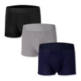 thumbnail image 2 of Premium Men's Underwear Boxer Briefs, 4 Pack 100% Soft Cotton (4-Pack S-2XL), 2 of 5