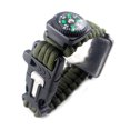 thumbnail image 5 of (Army Green) Outdoor Survival Multifunction Watch, Survival Kit Wristband, Rope, Whistle + + Compass + Igniter, for Hiking, Camping Climbing First Aid Kit, 5 of 5