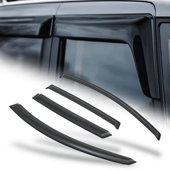 M-AUTO 4Pcs Window Visor Shade Smoke Vent Sun Wind Rain Deflector Guard for 2008-2010 Saturn Vue