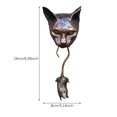 thumbnail image 2 of Colgante De Resina Para Colgar En La Pared De Gato Y Ratón, Aldaba Para Puerta, Escultura De Jardín, Aldaba Para Puerta De Gato, Adorno De Escultura Para El Jardín Del Hogar Al Aire Libre Minnieouse HA019355-00, 2 of 7