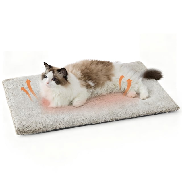 Cama para Gato Bedsure Auto-calentable Extra Cálida Marrón 70x48 cm