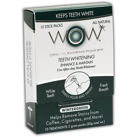 WOW Wintergreen Oral Cleansing Powder, 10 count