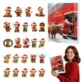 thumbnail image 5 of YIKA Hristmas Cow Advent Calendar 2025 24 Days Of Christmas Advent Calendar Hanging Ornament Christmas Decorations Christmas Decorations Indoor C, 5 of 6