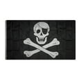 thumbnail image 3 of 3x5 Embroidered Sewn Jolly Roger Pirate Patch Nylon Flag banner Double Sided, 3 of 7