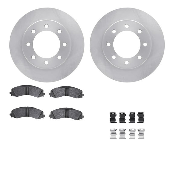 Dynamic Friction Company Front Brake Rotors with 5000 Advanced Brake Pads includes Hardware 6512-40487
