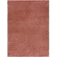 thumbnail image 2 of Hauteloom Heavenly Solid Shag Area Rug for Living Room Bedroom - High Pile Fluffy Carpet - Soft Shaggy Cozy Plush Rug - Pink, Light Burgundy - 9'3" x 12', 2 of 12