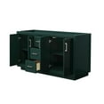 thumbnail image 3 of Wyndham Collection WCF292960DGGCXSXXMXX Miranda 60" Double Free Standing Vanity Cabinet, 3 of 7